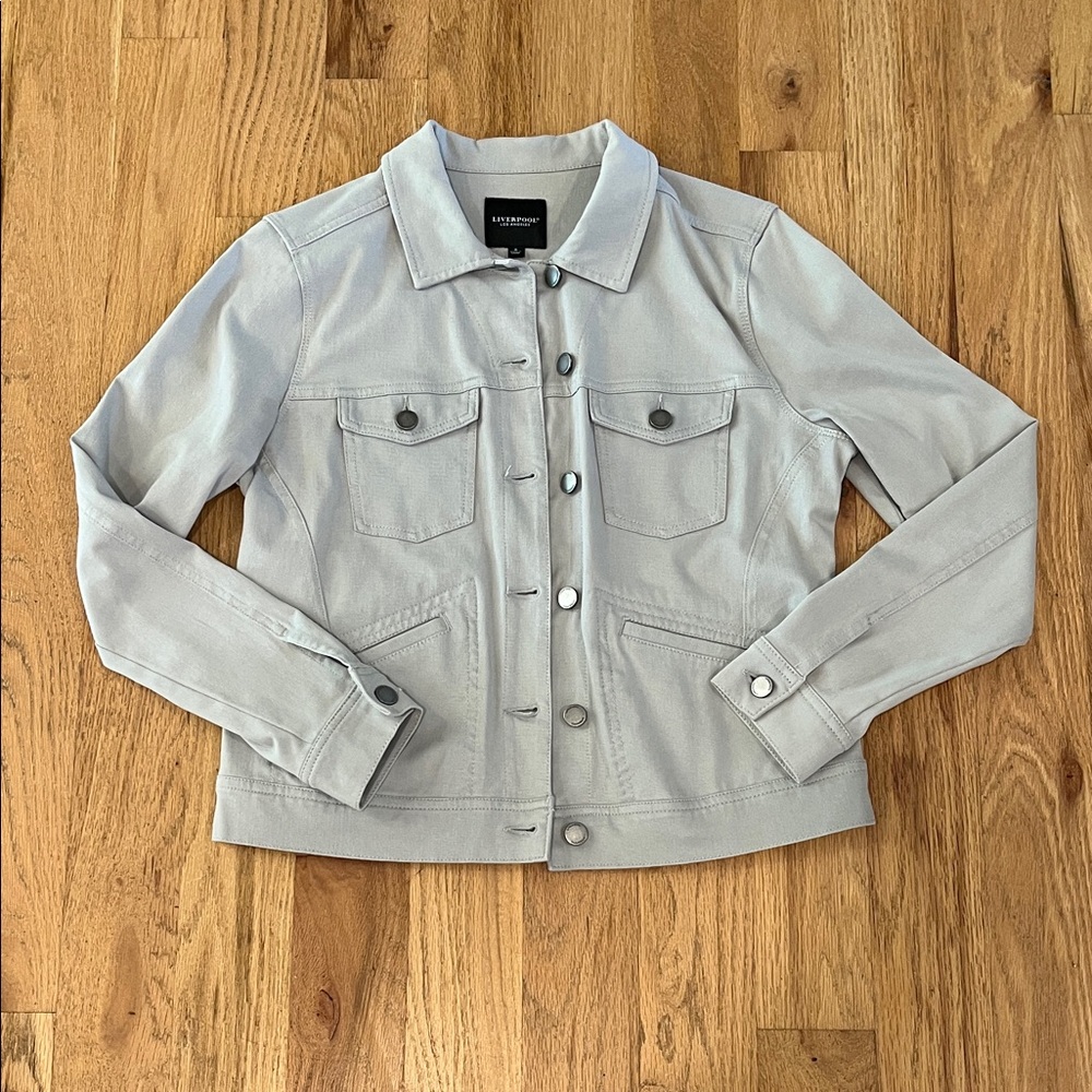 Liverpool Light Gray Jean Jacket